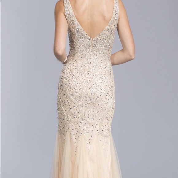 Gold Prom Dress - Picture 2 of 8